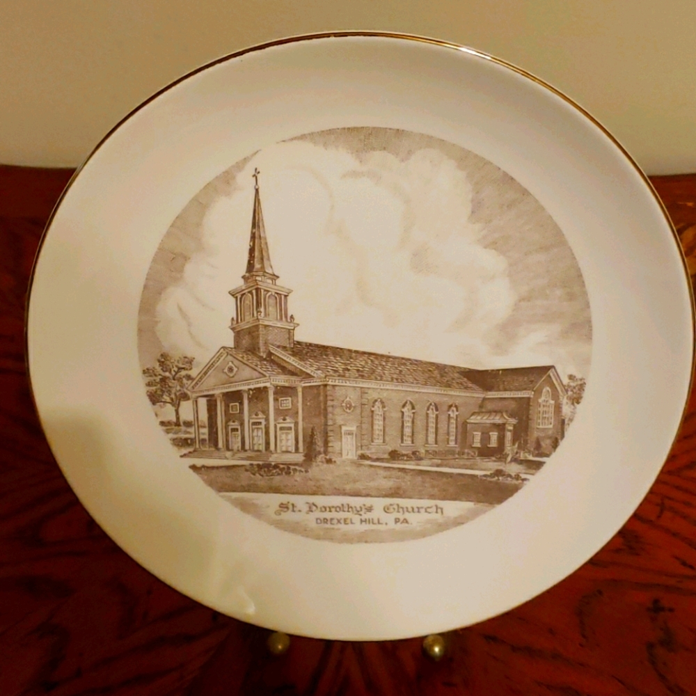Vintage, St Dorothy's Church Plate, Drexel Hill PA